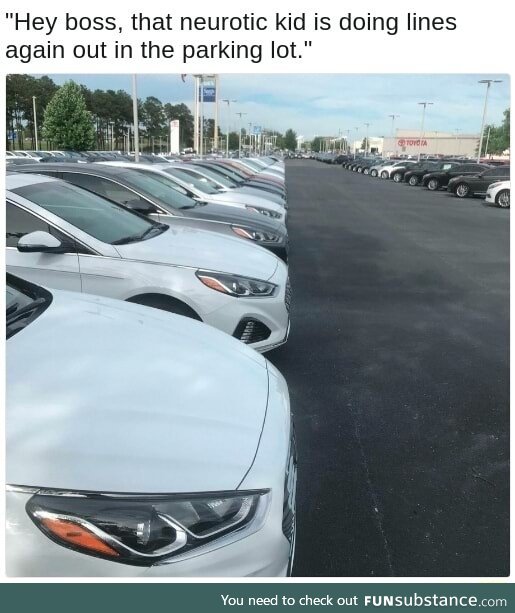 Straight parking