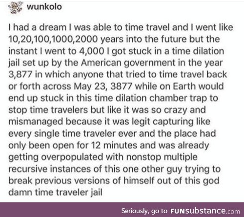 Time travel problems you probably wouldn't understand