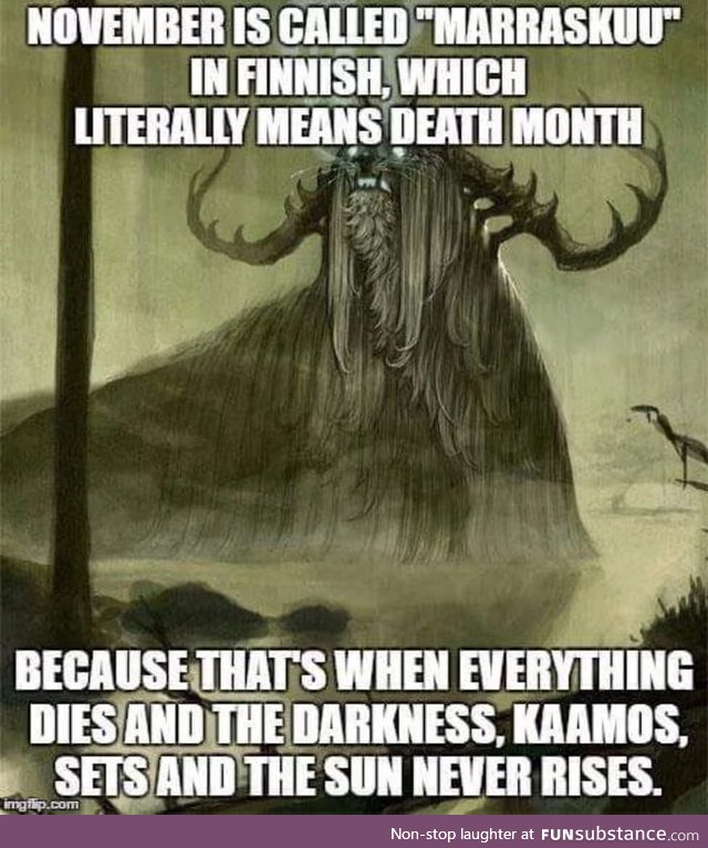 Death month is coming