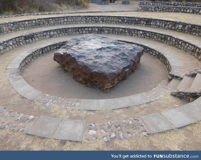 The largest known intact meteorite, weighs over 60 tons
