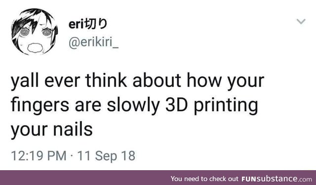 3D printing nails