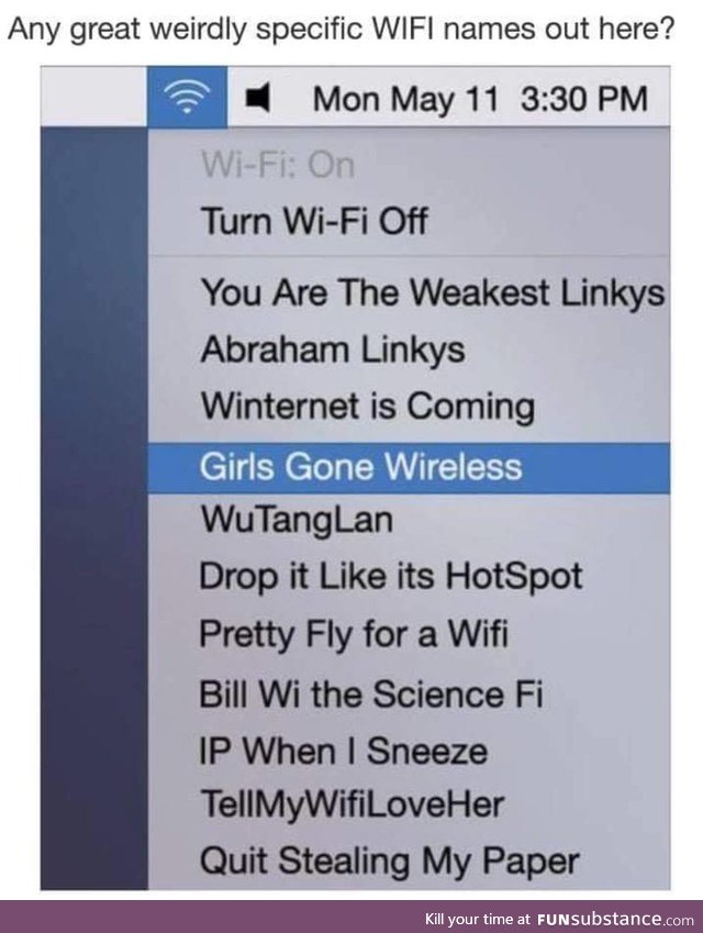 What's your wifi name