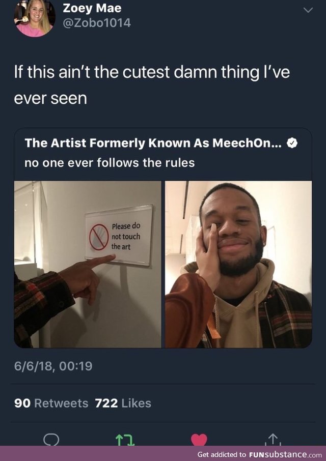 Do not touch the art