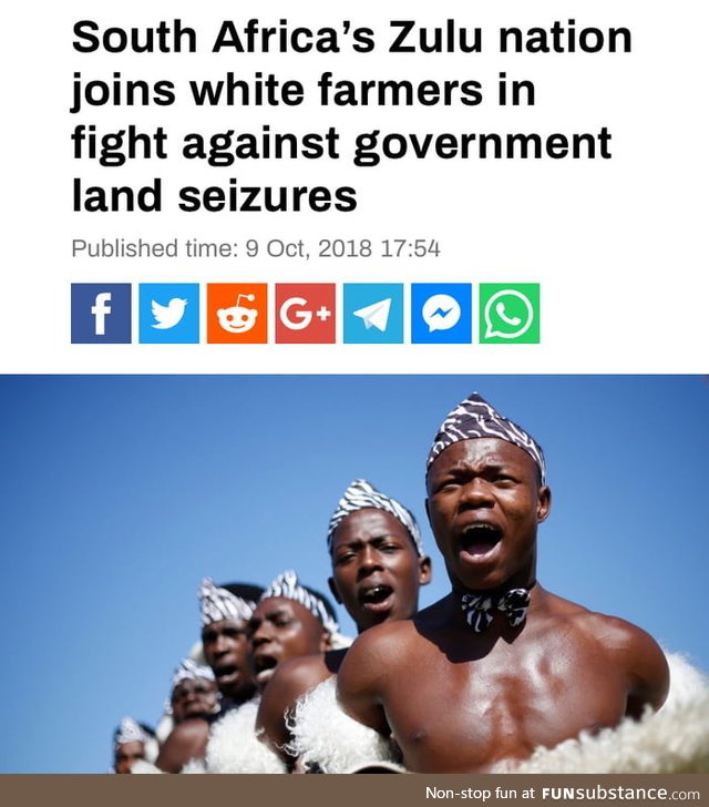 King Goodwill offered his 2.3 million hectares of land for white farmers to use