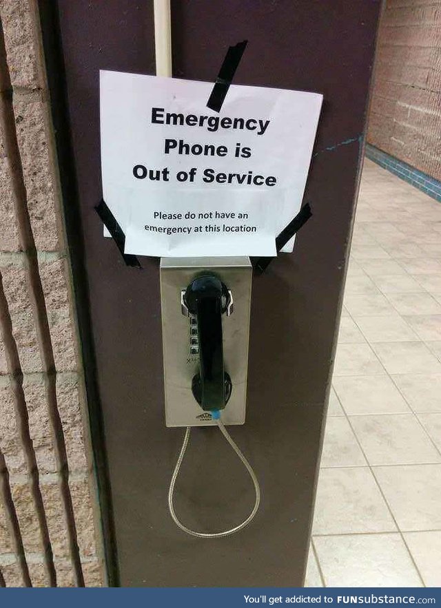 Don't have an emergency
