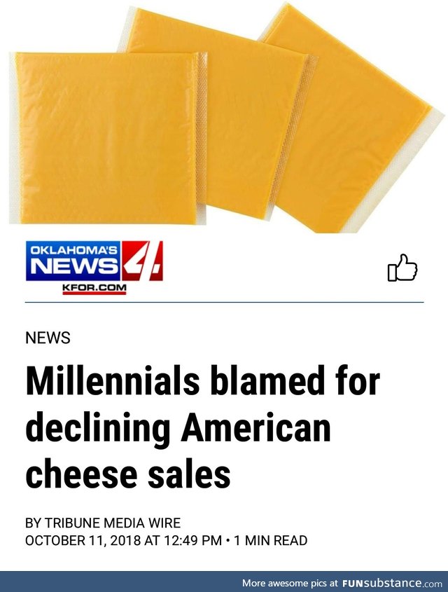 Those damn milennials are at it again