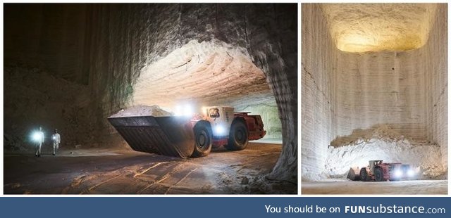 What a salt mine looks like from the inside