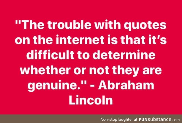 Well said Abe!!