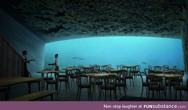 Underwater restaurant in Båly, Norway