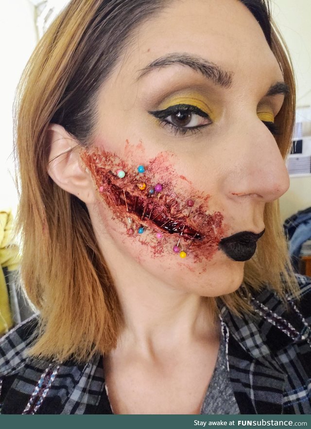 Crazy wound makeup