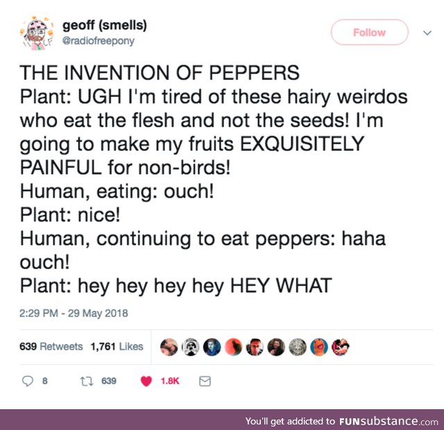 Invention of peppers