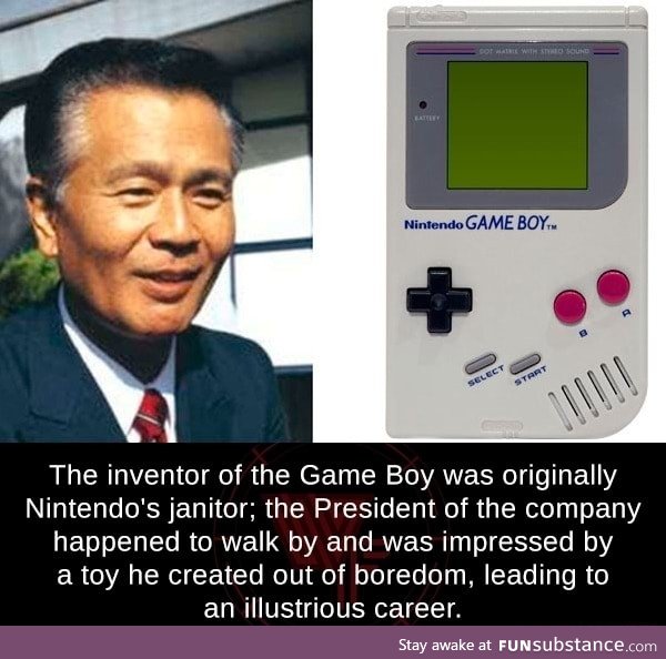 The inventor of Game Boy was a janitor