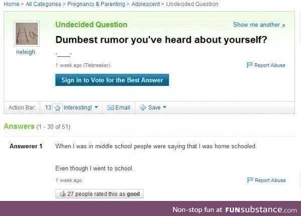Dumbest Rumors