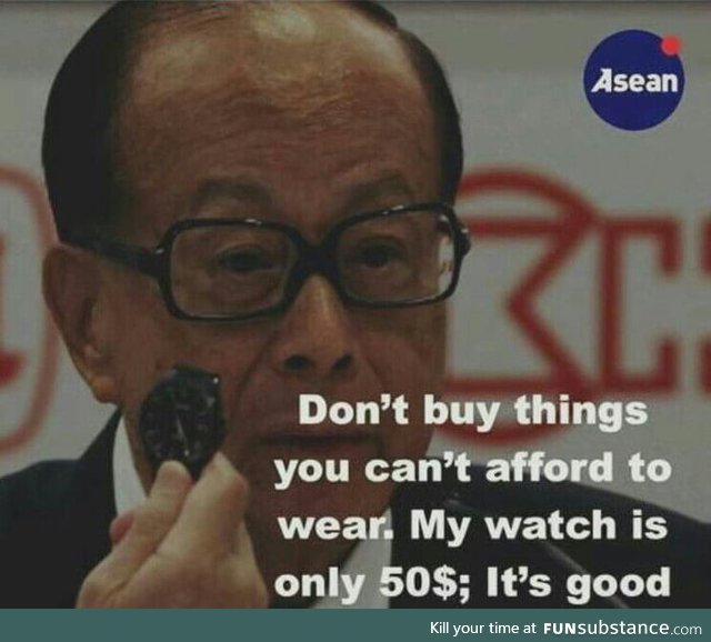 Mans a billionaire worth over $33 billion and he still wears a $50 watch