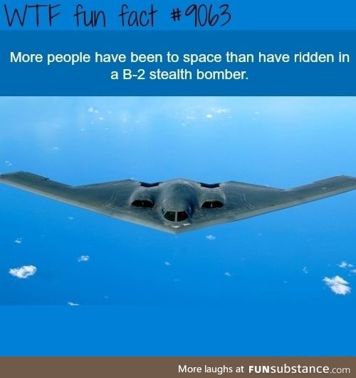 Very few B-2 stealth bomber pilot
