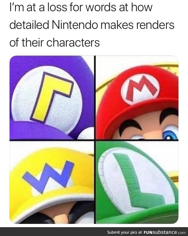 Very detailed Nintendo characters