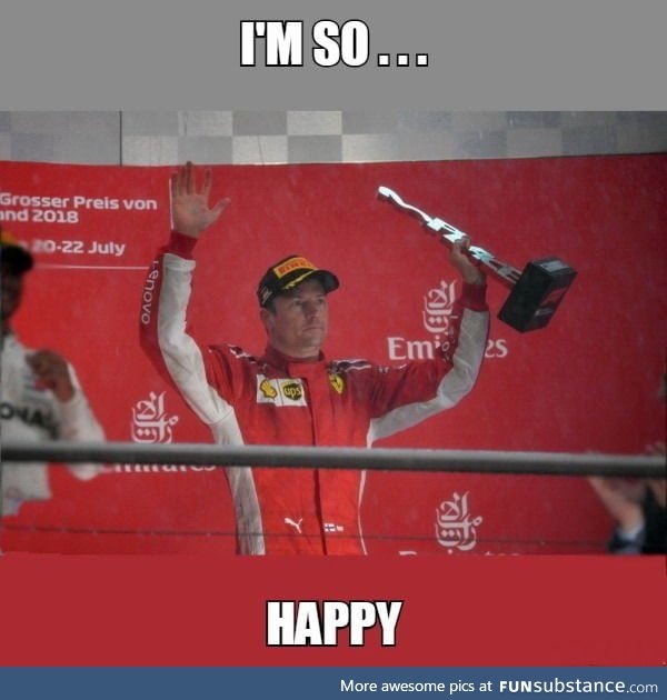 Kimi is happy