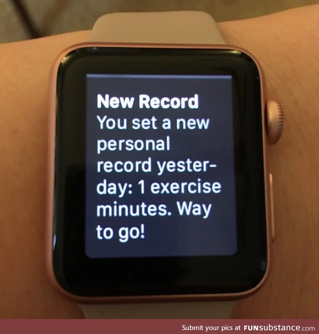 I set an exercise record!