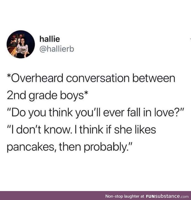 If she can make pancakes as well then it's a done deal