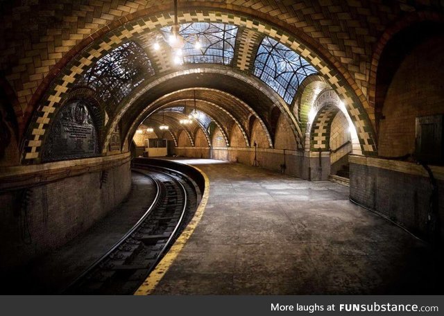 Abandoned subway station in New York