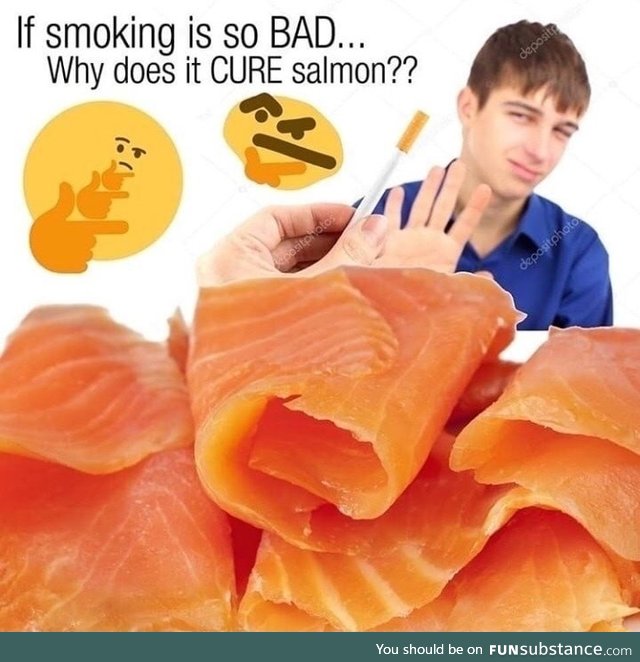 Smoking cures salmon