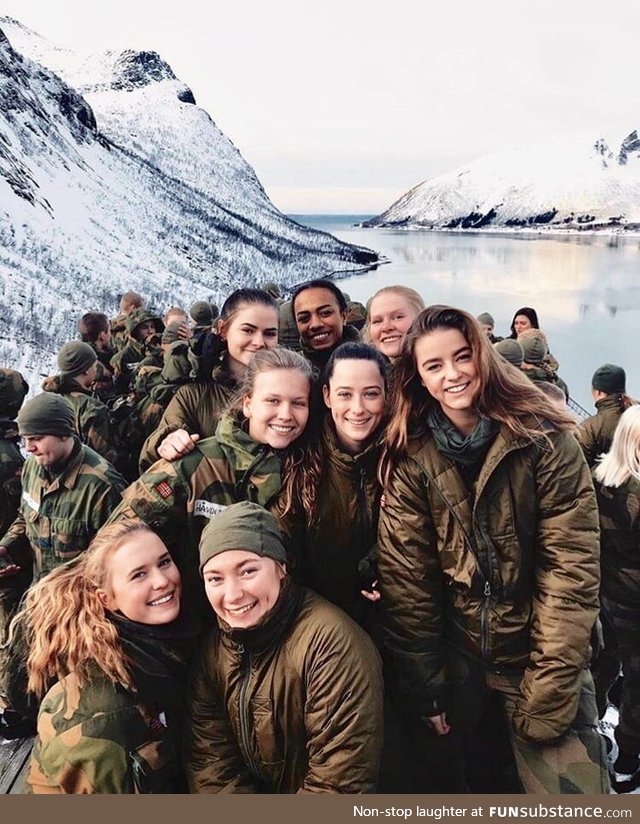 Norwegian army girl squad