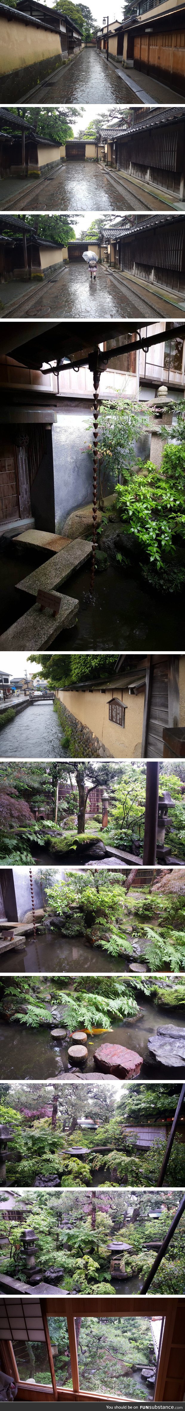 Photos from a preserved Samurai street and garden