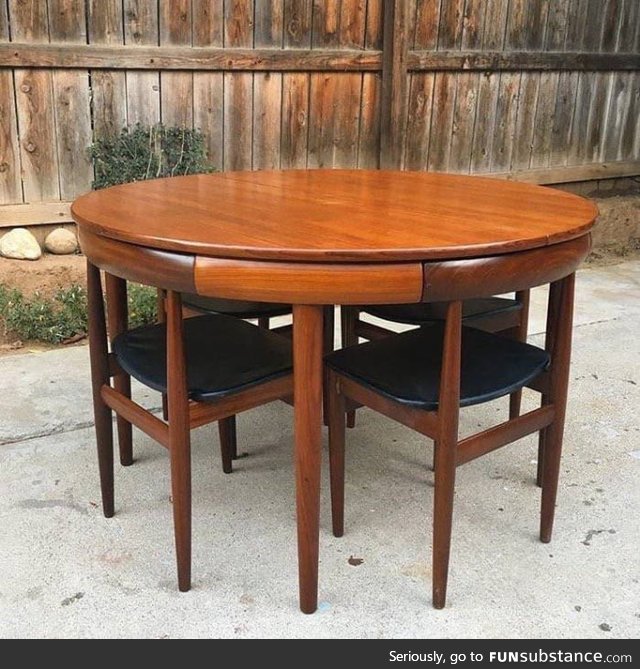 How these chairs fit into this table
