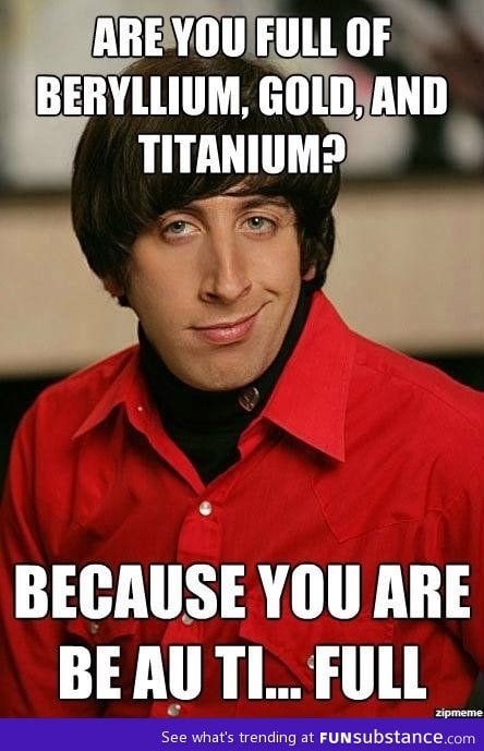 Nerd pickup line