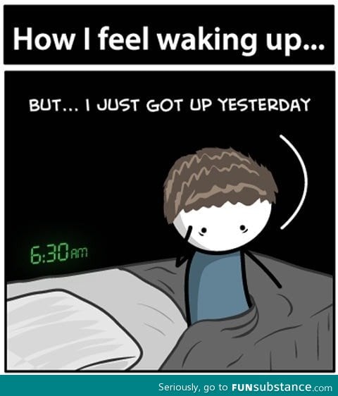 When waking up