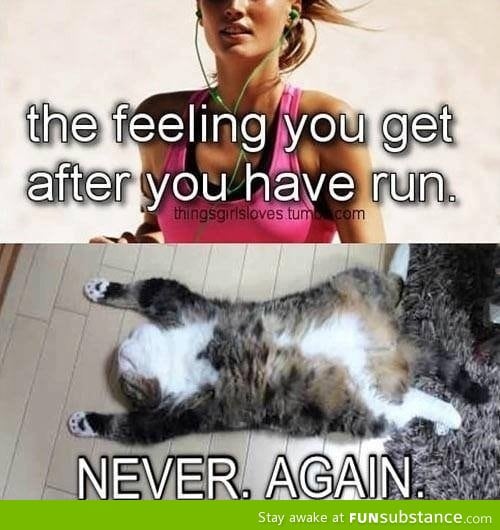 Feeling you get after running