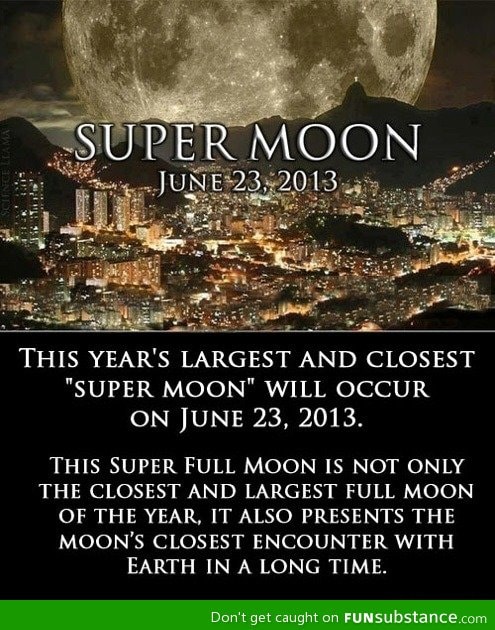 Super Moon 23rd June 2013