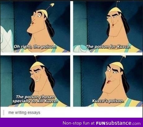 Me writing essays
