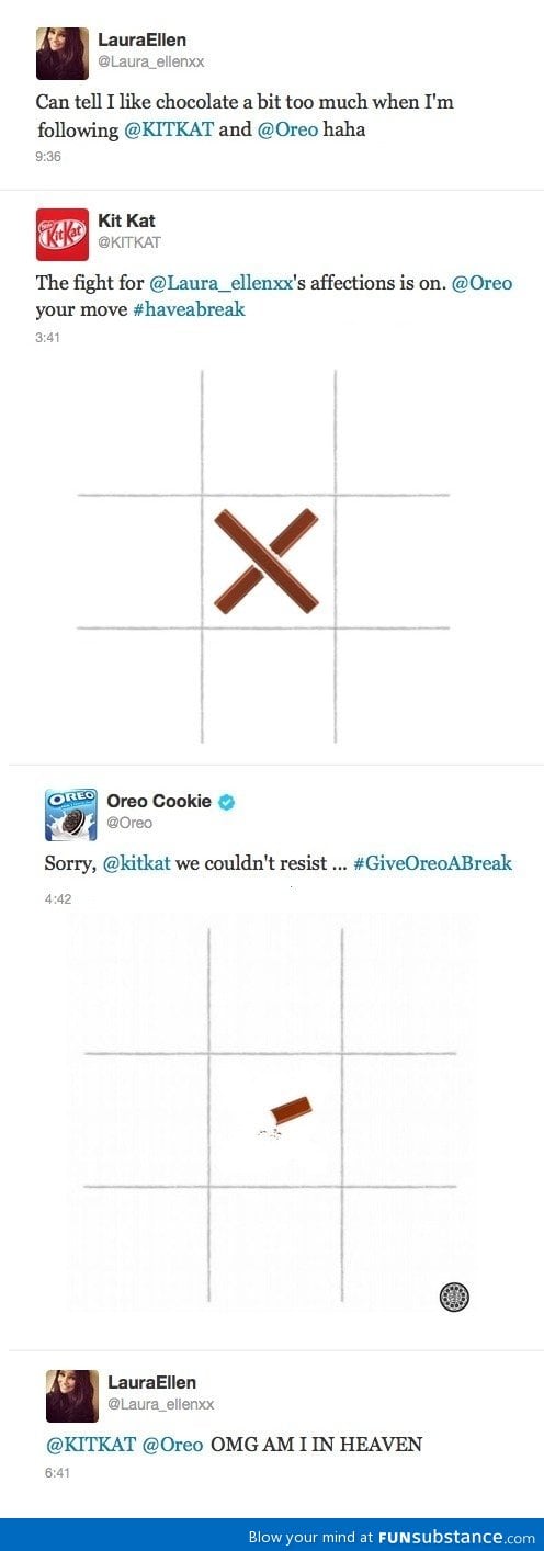 Kitkat vs Oreo on Twitter