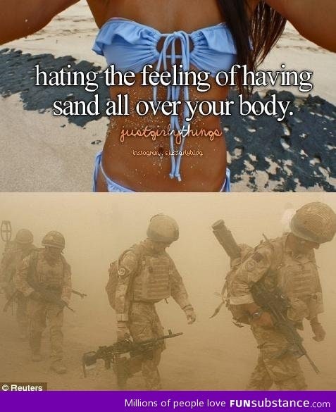 Feeling of sand