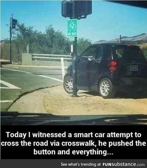The only way to cross a street safely