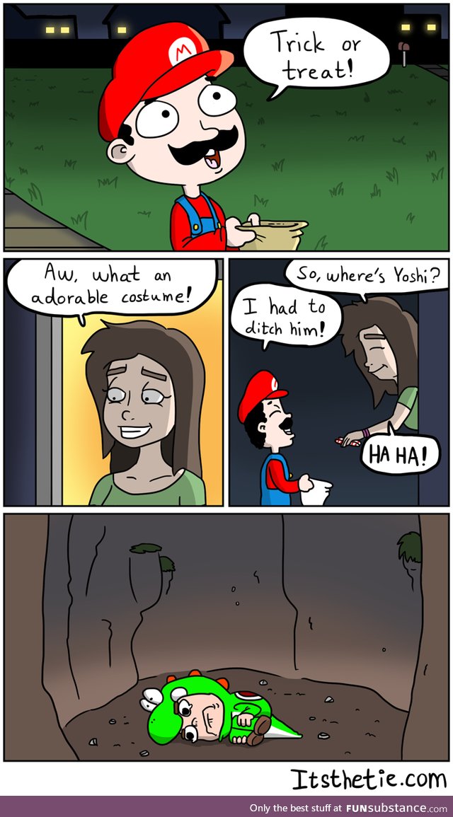 Mario is a meanie