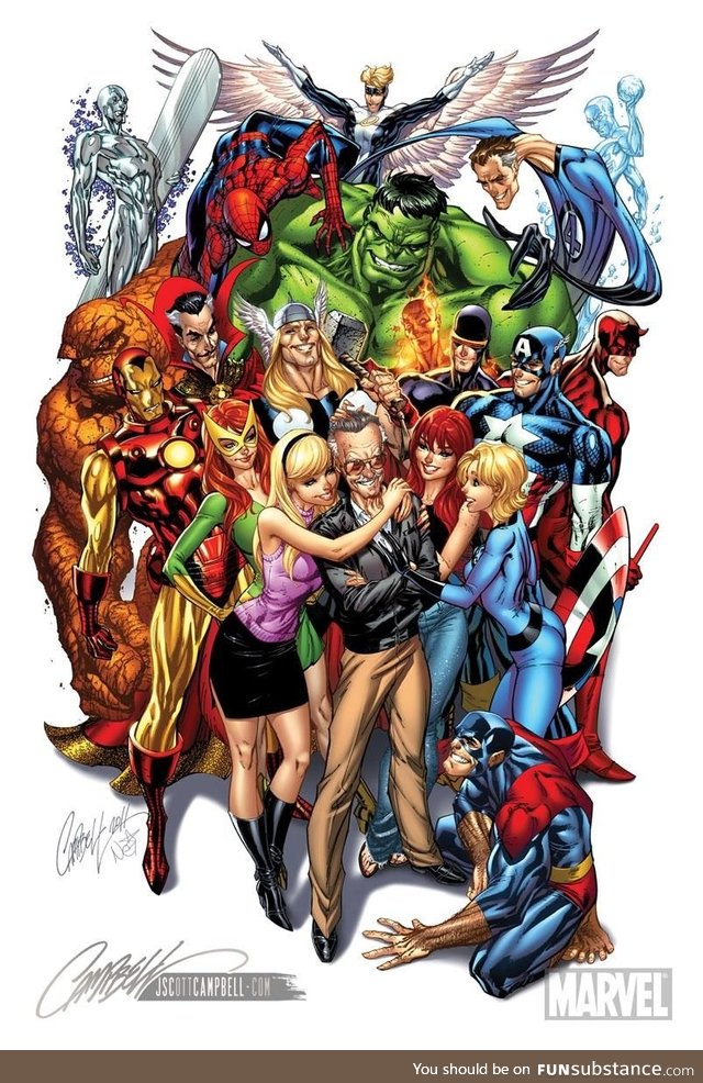 Thanks for the Superheroes..love you Stan Lee