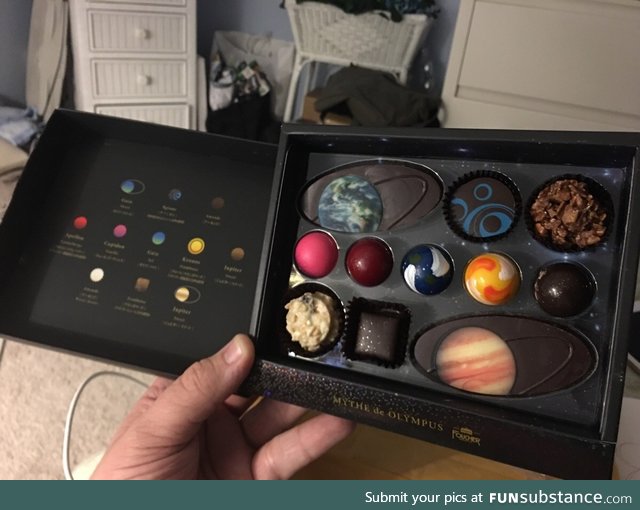 How rad are these planetary chocolates from Japan?