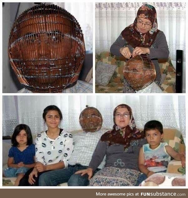 Man locks his head in a cage in an attempt to quit smoking. Wife has the key