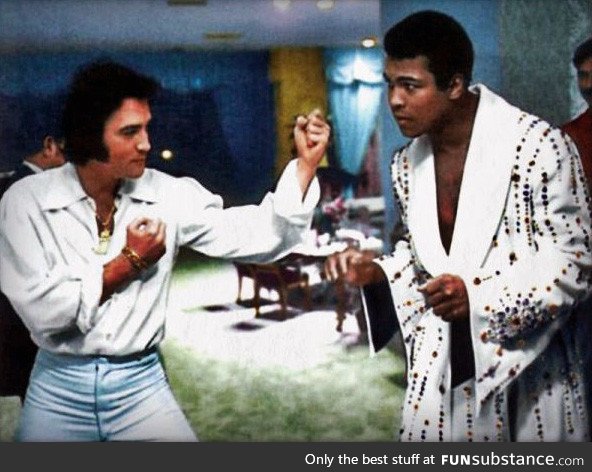 Elvis Presley meets Muhammad Ali, February 1973