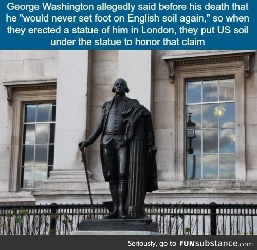 George Washington on US soil