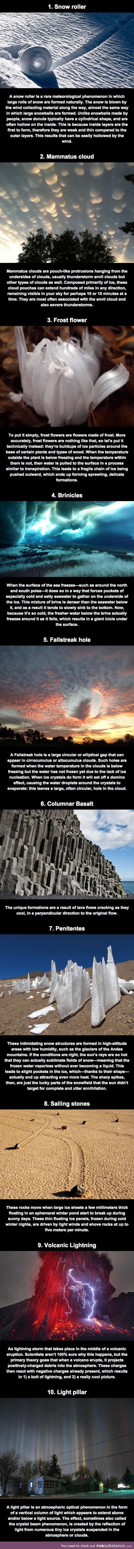 Some ridiculously cool natural phenomena
