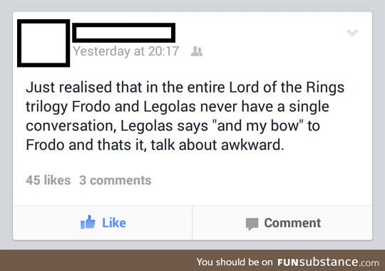 Awkward Frodo