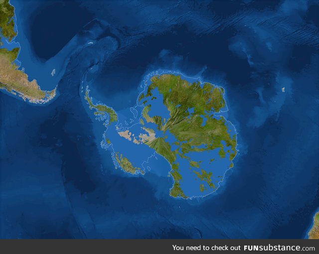 This is how Antarctica would look without ice