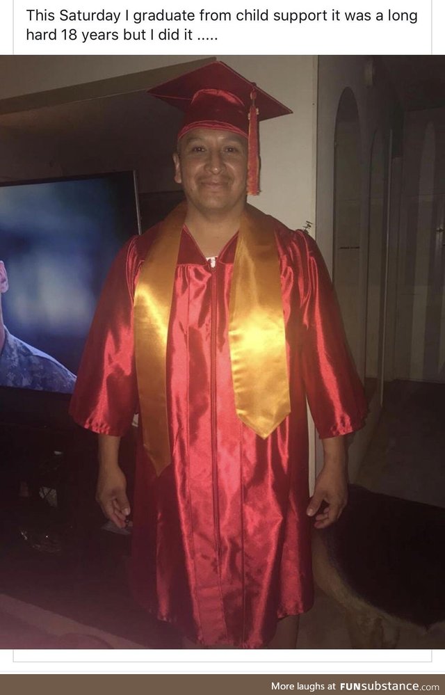 Graduating after 18 years