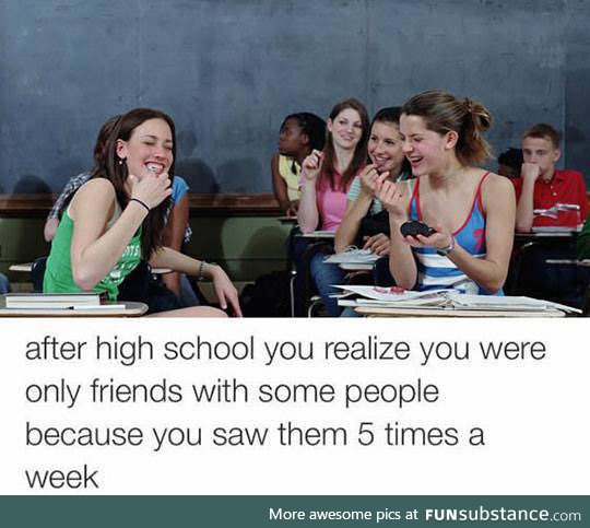 Friends in high-school