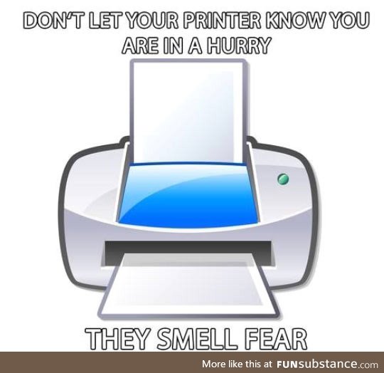 Printers are evil