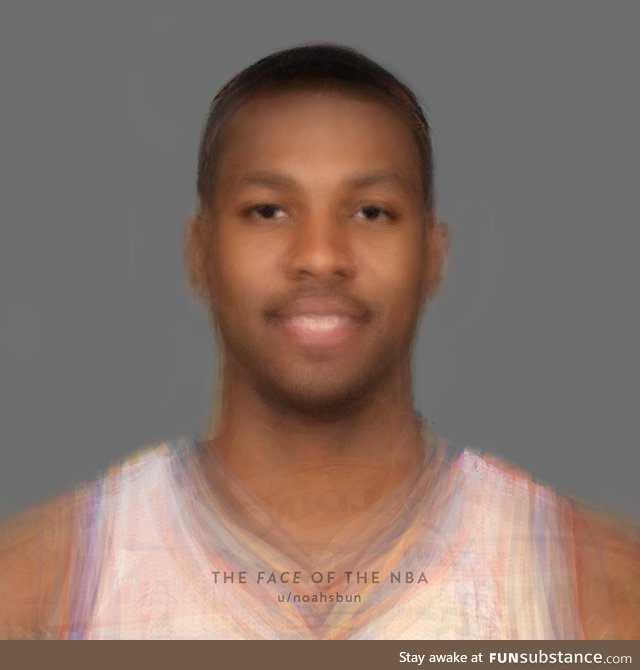After morphing almost 400 current players, this is what the average NBA face looks like