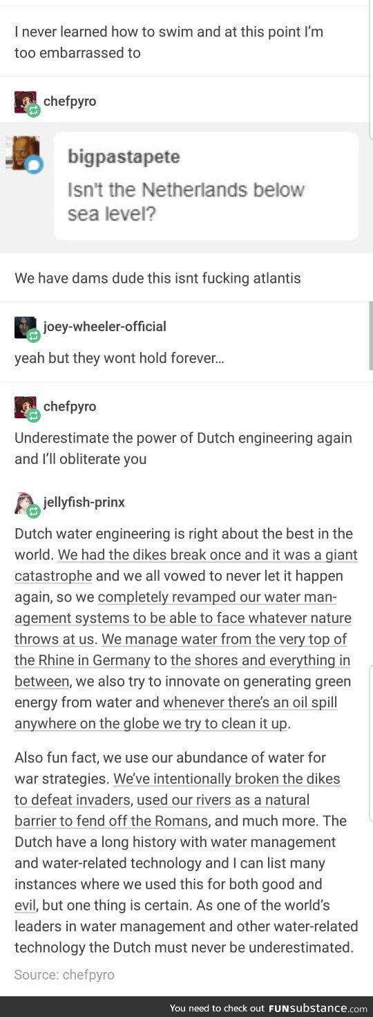 The Dutch are water benders